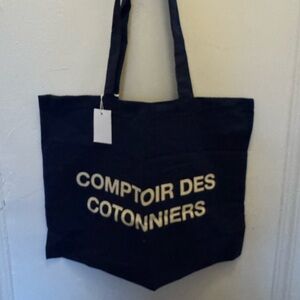 Comptoir Des Cotonniers Navy Blue Tote